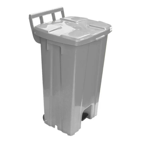 Lixeira 100 litros com pedal e rodas