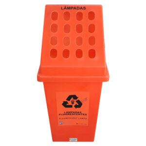 Lixeira para 16 lâmpada fluorescente