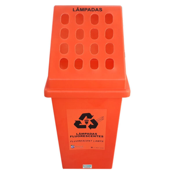 Lixeira para 16 lâmpada fluorescente