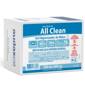 Álcool em Gel Refil com 800ml - Caixa com 6 Unidades