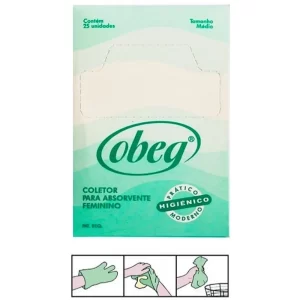 Coletor para absorvente com 25 refis - caixa com 20 unidades