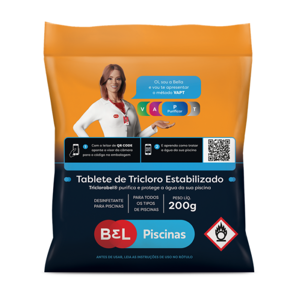 Hipocloreto de sódio pastilha - 200 g